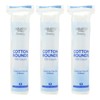 Equate Beauty Cotton Rounds, 100 Count, Pack of 3 (Total