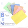Mr. Pen- Lined Sticky Notes 4x6, 6 Pads, 45 Sheet/Pads,