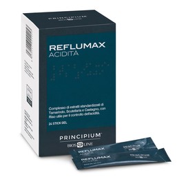 BIOS LINE Principium Reflumax Acidity, Dietary Supplement to Control Gastric Acid, Softening and Soothing Effect on the Gastric Mucosa, Stick Gel 24bst