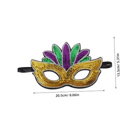 Totority Elevate Your Mardi Gras Festivities Sparkly Carnival Masks for Masquerade Balls Costumes