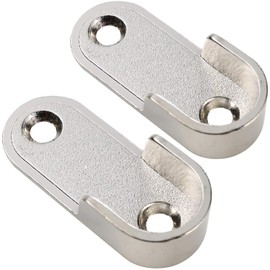 UHPPOTE Kleiderschrank Kleider Tube Unterstützung Schrank Stange Ende Halterung Verdickung Halter Pole (Packung mit 2)