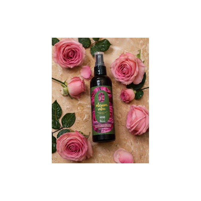 OLEUM VITAE Tonico Facial con Aceite Esencial de Rosa Damascena