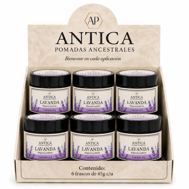 ANTICA Pomada de Lavanda 45 g c/u Bálsamo Corporal para