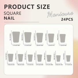 Cosmeria Press On Nails Set Mit 24 Stück Kurze Duck Nails, Niedliche Blumen Und Strass Design, Hochwertige Acryl Kunstnägel Für DIY Und Salons