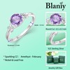 Blaniy Infinity Promise Rings for Her 925 Sterling Silver 1CT