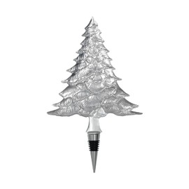 Odd Bird Art Silver Decorative Christmas Tree Bottle Stopper | Wine & Champagne Stopper, Wine Corks | Christmas Wine Stopper | Beverage Stoppers for Gifts, Bar, Holiday Party, Wedding