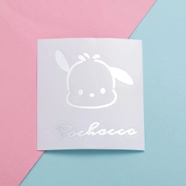 Sanrio Pochacco Metal Sticker, 2 x 3 inch, perfect for water bottle, laptop, Sanrio