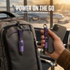 2-Pack 4-in-1 65W Keychain Charging Cables with Digital Power Display