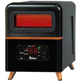 DR. INFRARED HEATER DR-978 New Upgraded Dual Heating Hybrid Portable Infrared Space Heater, 1500W with Remote