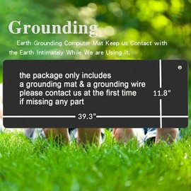 Universal Grounding Mat for Computer, Foot and Bed - Relieves Pain and Inflammation with Negative Ions (39'' x 11.8'')