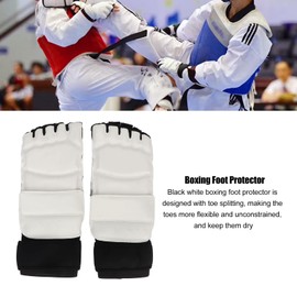 Taekwondo Foot Protection, Training Boxing Martial Arts Punch Bag Sparring Muay Thai Kung Fu Foot Protection Foot Protection for Protection TKD Foot Equipment Support for Men, Women, Children (S)