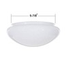 7.5-Inch White Mushroom Glass Shade - 5-7/8-Inch Fitter Opening