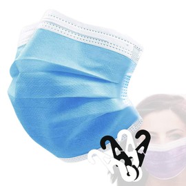 Ceybo ASTM Level 3 Disposable 4-Ply Face Mask - Made in USA Filtration Efficiency ≥ 98% with Ear Savers (50 Pack, Formal Pack)