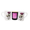 Exclusively Irish Ceramic Scottish Thistle Two Mugs Kitchen Cups Hot