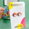 Cute Mushroom Earrings Kawaii Jewelry Hypoallergenic Studs