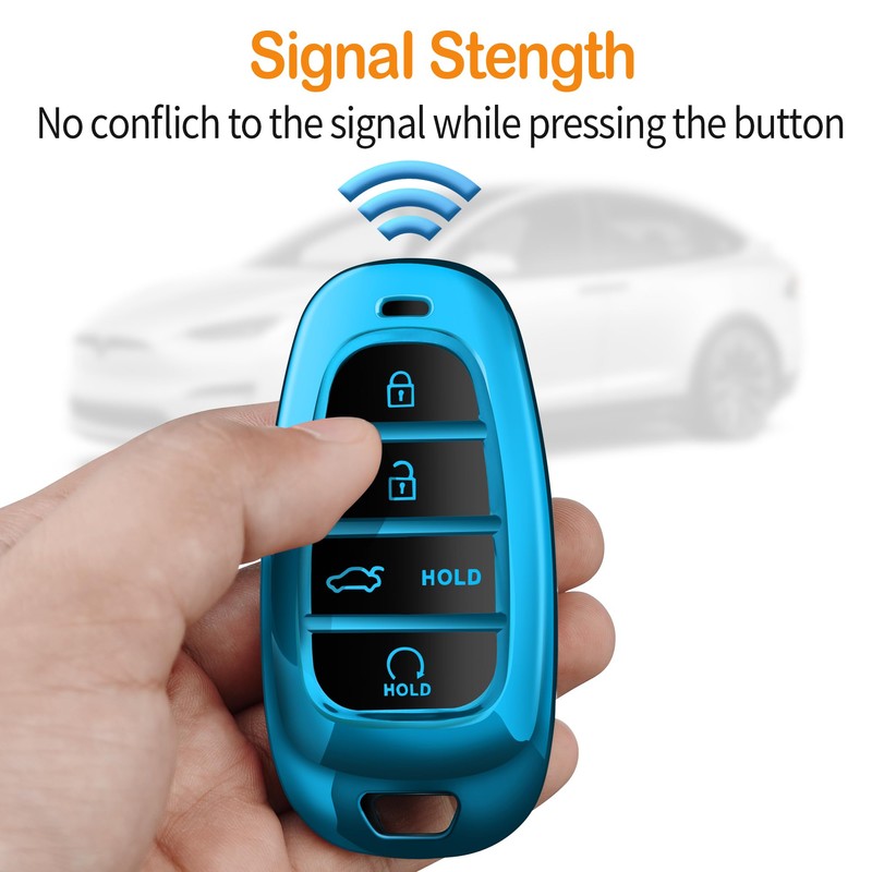 Sindeda Key Fob Cover with Keychain Soft Full Protection Key