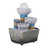 Mini Unique Shape Simulation Desktop Fountain Waterfall Table Ornament for