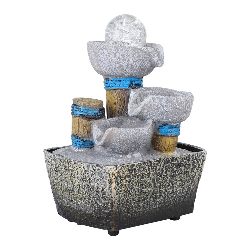 Mini Unique Shape Simulation Desktop Fountain Waterfall Table Ornament for