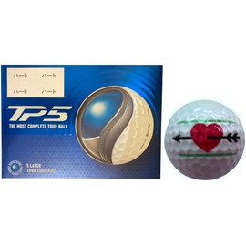 Hapiraki Golf Line Golf Ball TP5 TP5X Teepee Five Series 2024 Model Line Included (TP5 _ White Dozen _ Heart)