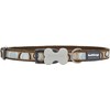 Red Dingo Designer Dog Collar, Small, Circadelic Brown