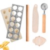 5 Pcs Ravioli Mold Set with 12 Holes, Dumpling Maker