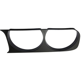 FITRITE AUTO PARTS New Left Driver Side Head Light Bezel For 2008-2014 Dodge Challenger, Matte Black Finish,Textured 68051527AA CH2510100