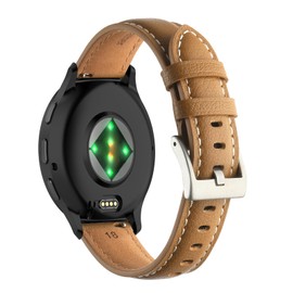 Chofit Compatible with Garmin Venu 3S Strap, Soft Leather Replacement Strap 18mm Bands for Venu 3S/Venu 2S/Forerunner 265S 255S/Vivoactive 4S/Vivomove 3S, Faux Leather