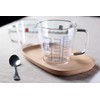 Goeielewe Glass Measuring Cup with Spout, Heat Resistant Borosilicate Glass