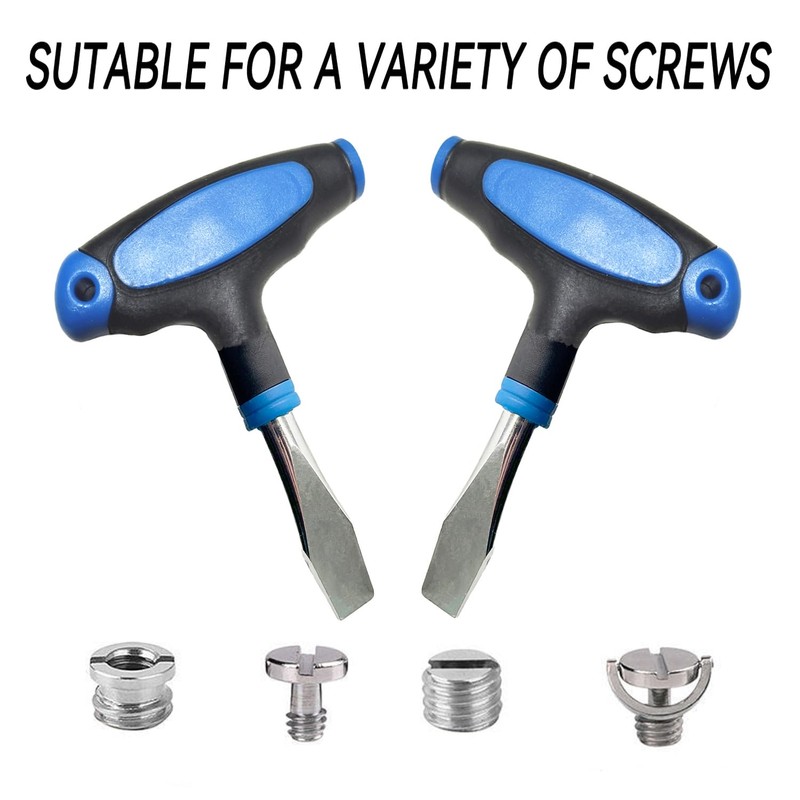 DOFEDOFO T Handle Flat Head Screwdriver, T Handle Flathead Screw