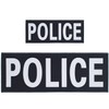 Police Patch Reflective Police Patch Back Removable Sheriff Patch with