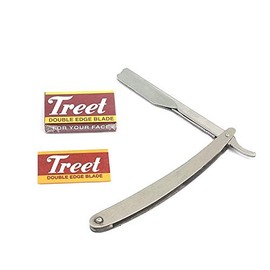 Precise Canada: Superfly Professional Straight Edge Razor With 11 Single Edge Blades - Close Shaving Men's Manual Shaver Safety