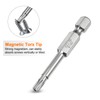 sourcing map T20 Security Torx Bit 1/4" Hex Shank 2"