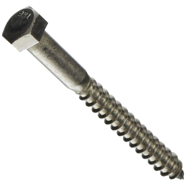The Hillman Group 832072 3/8 x 3-1/2-Inch Stainless Steel Hex Lag Screw, 25-Pack