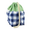 Drawstring Medium Navy Check Drawstring Bag School Prep Bag Kindergarten