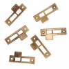 Antique Brass Strike Plates for Mortise Locks, 3/16" Spacing, NSTP71