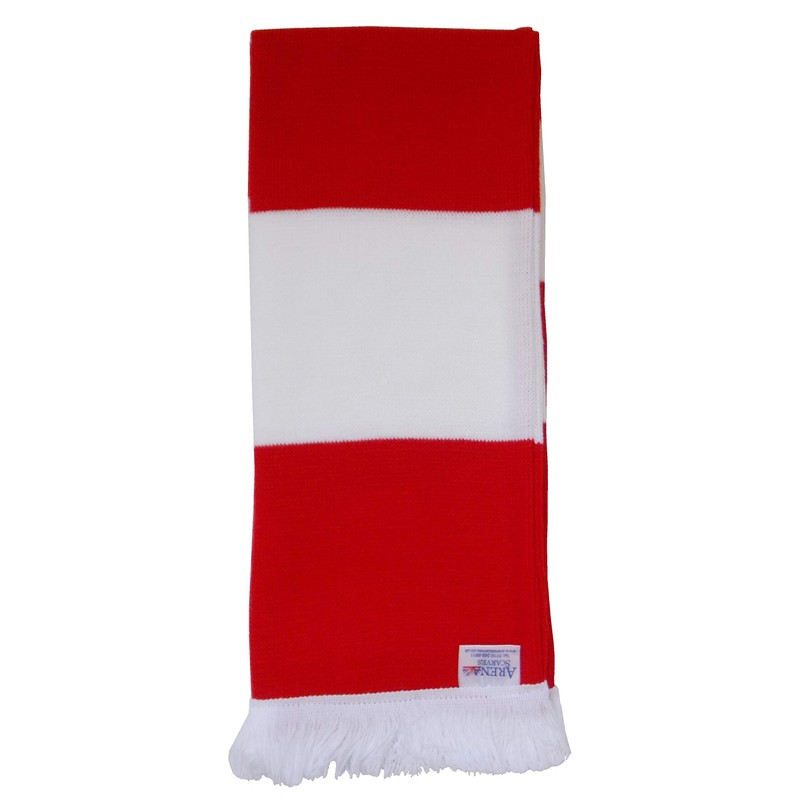 Arsenal Fans Red and White Traditional Bar Scarf