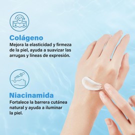 Crema Hidratante Facial, 2PCS Crema Hidratante con Niacinamide, Hidratante Calmante para el Rostro, Skincare Moisturizing, Reducir los Poros, Reparadora de La Barrera Cutánea, para Todo Tipo de Piel