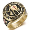 BOBIJOO JEWELRY - Bague Chevalière Croix Templier Chevalier Symbols Protection