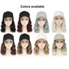 AliRobam Synthetic Wig Hat with Natural Wave Hair Extensions Attached