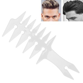 Men's Hair Combs with Wide Teeth Double-Sided Oil Hair Comb Retro Plastic Hair Styling Combs (White)