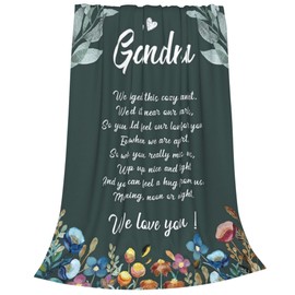 Grandma Blanket Super Soft Throw Blanket for Bed Couch Sofa Lightweight Throw for Friend Mom Adult Size 50"x 60"