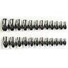 Silver Mirror Metallic Chrome Square Press-On Nails - 24 Pieces