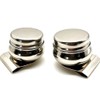 2Pcs Stainless Steel Single Dipper Palette Cup with Screw Lid