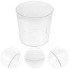 Kichvoe Transparent Flower Bucket 6.5 Inch Clear Floral Container Multipurpose