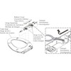 Toilet Seat Hinge Kit Fit for Kohler, Elongated Toilet Seat