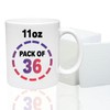 11oz Blank Sublimation Ceramic Coffee Mugs with Protective Styrofoam DIY