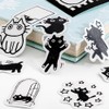 Alideco Flake Stickers, 92 Stickers, Collage Material, Retro, Cute, Black