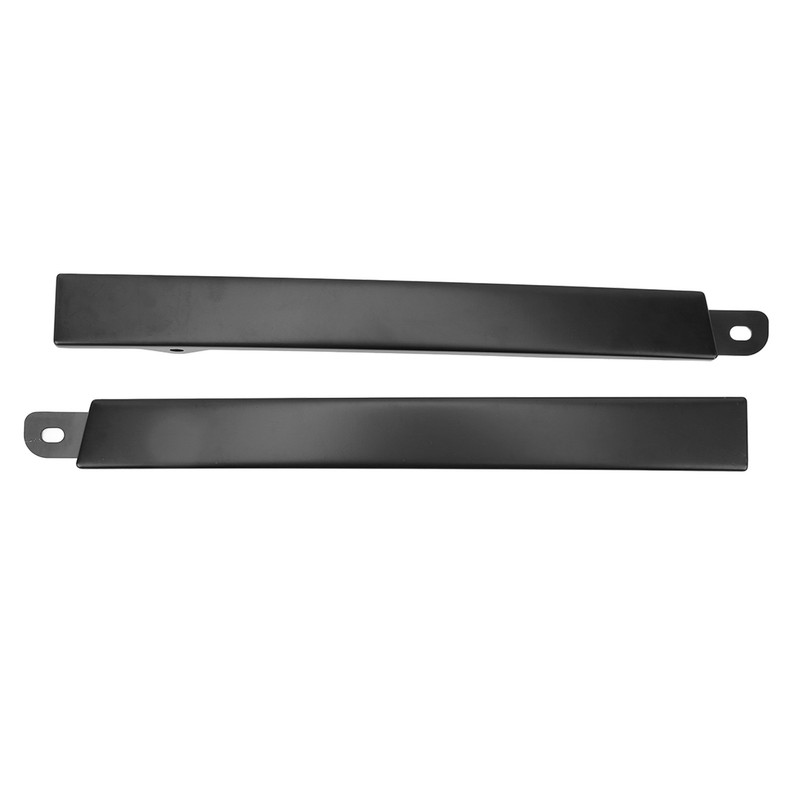 Front Bumper Headlight Trim Panels Black 1 Pair Replacement for