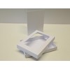 7" x 10" White Aperture Greeting Card Box and Card