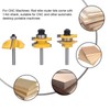 3Pcs Rail Stile Router Bits Roman Ogee Bit Woodworking Groove